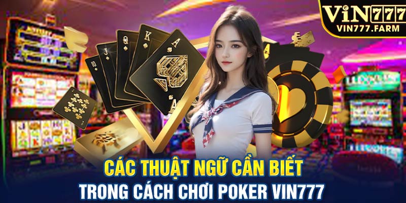 Các thuật ngữ cần biết trong cách chơi Poker Vin777